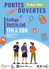 Affiche pour les JPO du collège Vautrin Lud