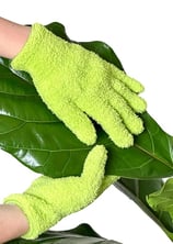 Microfiber Dusting Gloves for Plants : Premium, Gentle, Traps Dust, Washable, Lint Free : Use with B