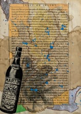 vintage martini bottle