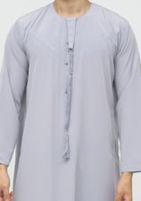 Qamis Al Emad Émirati Gris