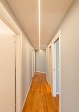 profilo led incasso cartongesso corridoio