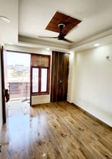 Bedroom with Balcony of 2 BHK Modern Builder Floor with Balconies — Chattarpur