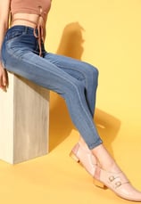 Fit: Snug but not tight; tapered from hip to ankle  Best for: Most body types; offers a tailored loo