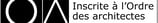 Inscrite à l'Ordre des architectes
