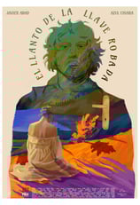 a poster of a man a movie poster for the film el llanto de la llave robada