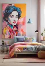Arte contemporânea para transformar a decoração da sala.