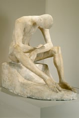 Seated Youth by Wilhelm Lehmbruck, 1916–17
