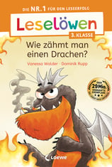 Buchcover  Leselöwen Wie zähmt man einen Drachen?