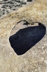 Heart shape rock near marsur rock skardu 