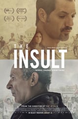 Poster for Ziad Doueiri's 'The Insult' screening hosted by Auckland International Film Club