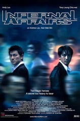Poster for 'Infernal Affairs' screening hosted by Auckland International Film Club