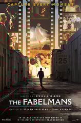 Poster for Steven Spielberg's The Fabelmans screening hosted by Auckland International Film Club
