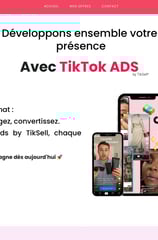 TikTok Ads pour site web – acquisition client via stratégie digitale