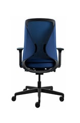 T150 task chair with dual-lumbar mesh back – rear view of ergonomic support design