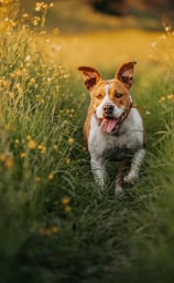 cane-che-corre-tra-i-fiori-gialli