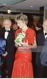 princess diana of denmark and prince charles ii of denmark at the opening of the royal