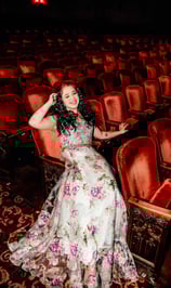 Senior pictures at Hershey Theater by Lancaster PA senior picture photographer