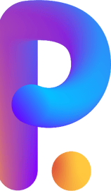 a colorful p logo