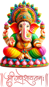 Divine image of Lord Ganesh symbolizing wisdom and prosperity"