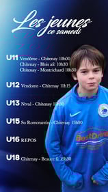 affiche match à venir