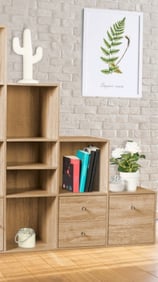 Bibliothèque escaliers en bois de hêtre 