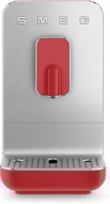 Smeg BCC01RDMUS Fully Automatic Espresso Machine, Red 3 preset buttons for Espresso Cappuccino and C