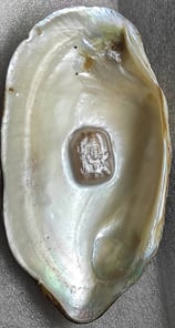 "Cultured pearl featuring divine face, approx 11mm white–nucleus grown gem-Fit for export"