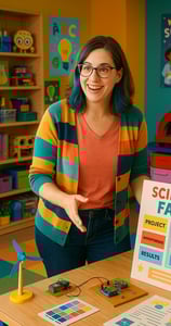 Thirty-something female STEM teacher