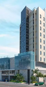 render exterior de conjunto residencial en santa marta
