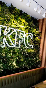 panneaux muraux végétaux kfc entreprise
