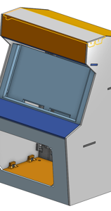 showcase of nintendo switch mini arcade machine cad design