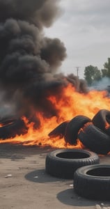 blue and white striped round textile