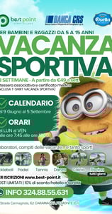 Vacanza sportiva best point sport village caramagna piemonte locandina