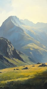 Een berg landschap