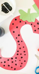 Losse letter S in A4 formaat om te printen
