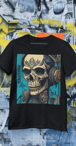 Skate e Moda: Camiseta Cavérik com Grafite e Elementos de Caveira