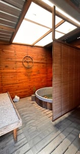 cabaña con tinaja en pichilemu