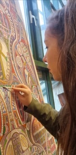 Restauration d'un tableau Augustin Lesage