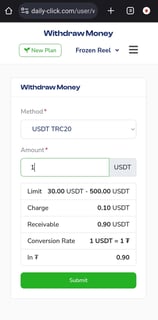 a payout on a phone with a payout