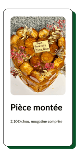 pièce montée en chou et nougatine