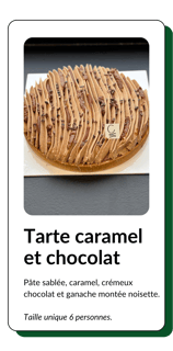 tarte caramel chocolat