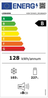Energielevel vom Liebherr KGN 52Vb03
