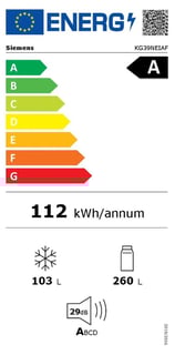 Energielevel vom Siemens KG39NEIAF