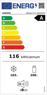 Energielevel vom Liebherr CBNsda 572i