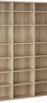 Bibliothèque de rangement en bois de chêne 