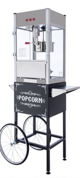 Maquina de Pochoclos con carro Popcorn Palomitas de Maiz de uso comercial USHO