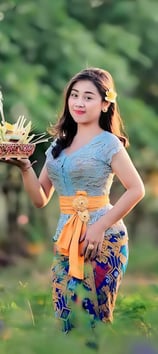Balinese model for ContentEdge creative agency homepage.