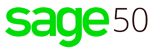Sage 50 logo – accounting software used by Christina