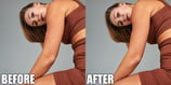 before and after body sculpting fashion editing