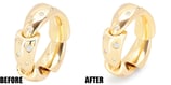 Repainting Shine on Metal Before and After